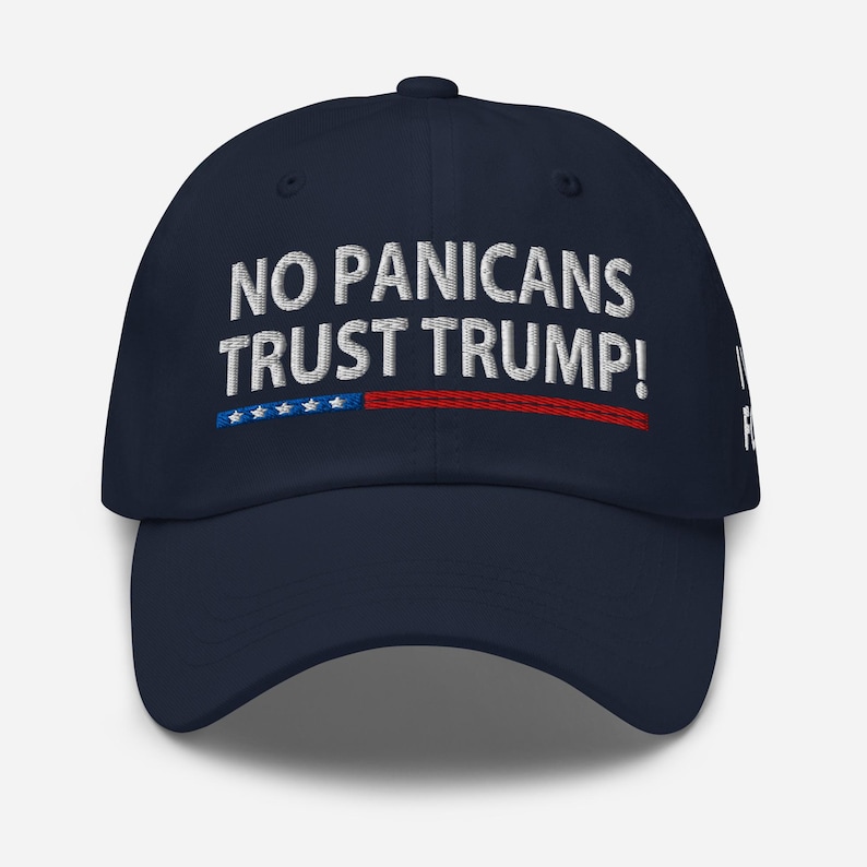 Design cotton hat: No panicans - Trust President Trump! - RAF COLLECTION