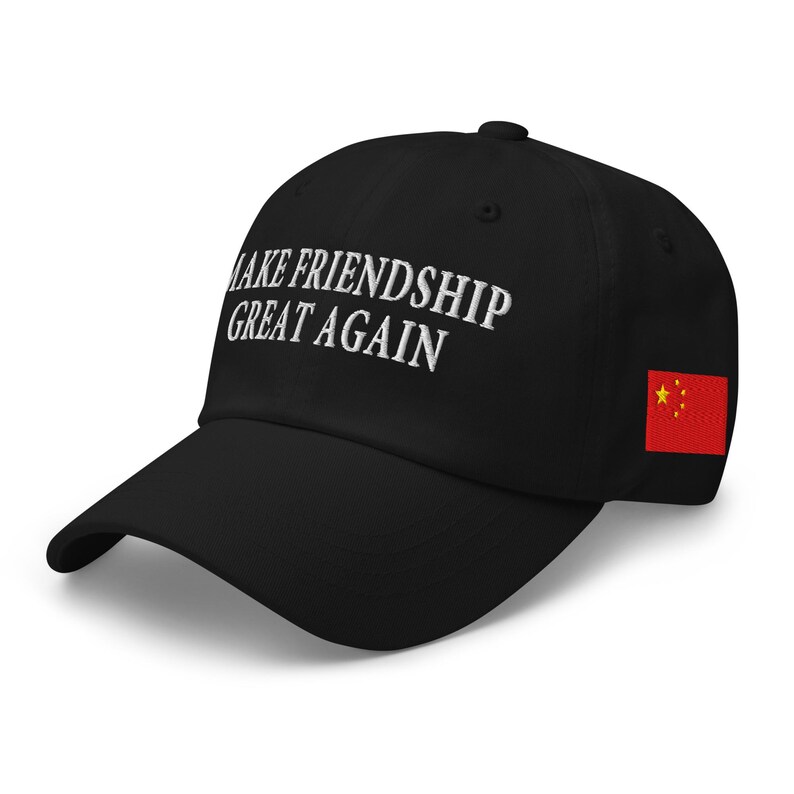 Hat: Make Friendship Great Again - US President Donald J. Trump & Chinese President Xi - RAF COLLECTION