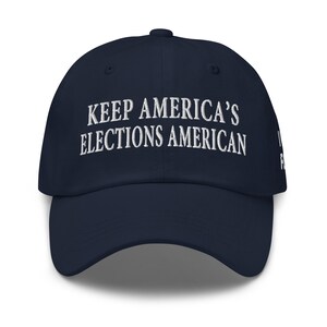 Red Republican Hat: Keep American Elections American - pro-Trump, pro-patriot hat - RAF COLLECTION