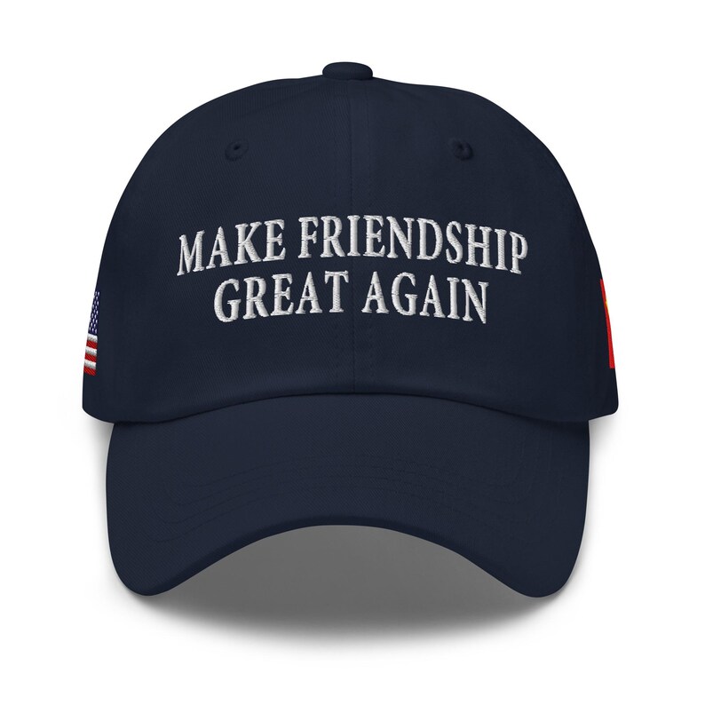 Hat: Make Friendship Great Again - US President Donald J. Trump & Chinese President Xi - RAF COLLECTION