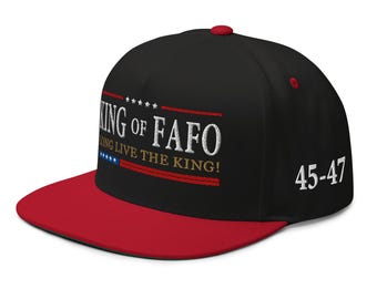 Gorra y sombrero pro-Trump: Rey de Fafo - ¡Viva el Rey! - COLECCIÓN RAF