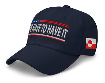 Dad cotton hat: 'We have to have it' - Trump on Greenland - RAF COLLECTION