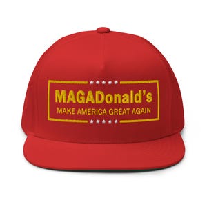 MAGADonald&#39;s BigMAGA - funny hat of President Trump supporters hat - RAF COLLECTION