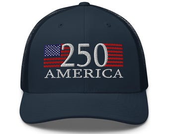 250 US Anniversary embroidery trucker cap, hat - RAF COLLECTION