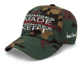 Cap Hat for Trump supporters - Promises made - promises kept - RAF COLLECTION
