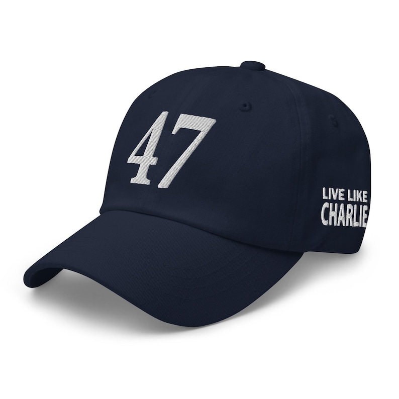 Charlie Kirk 47 hat Freedom fitted hat pro-Trump embroidered patriotic cap gift - RAF COLLECTION