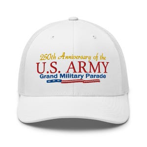 Cap Pro-Trump Patriot Anniversary hat - 250th Anniversary U.S. Army Grand Military Parade - RAF COLLECTION