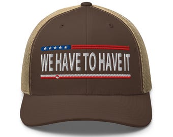 Trump on Greenland Trucker Cap, US Greenland Flags - RAF COLLECTION