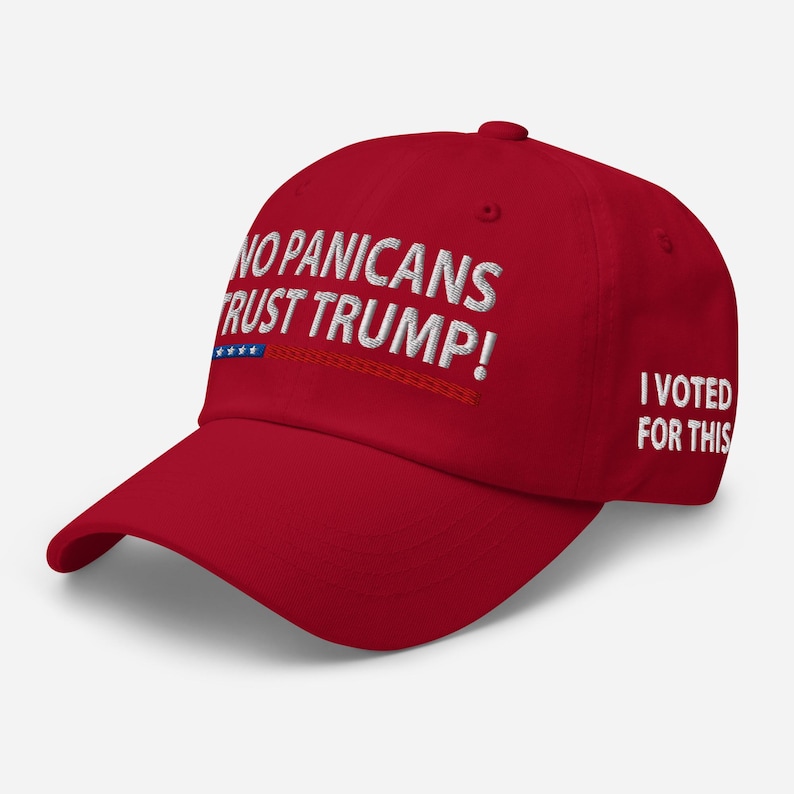 Design cotton hat: No panicans - Trust President Trump! - RAF COLLECTION