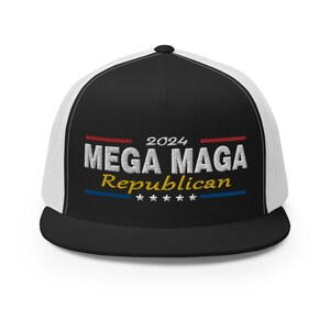 Mega MAGA Republican Cap Embroidered Hat - RAF COLLECTION