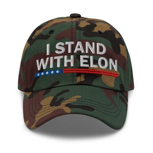 I stand with Elon hat cap - RAF COLLECTION