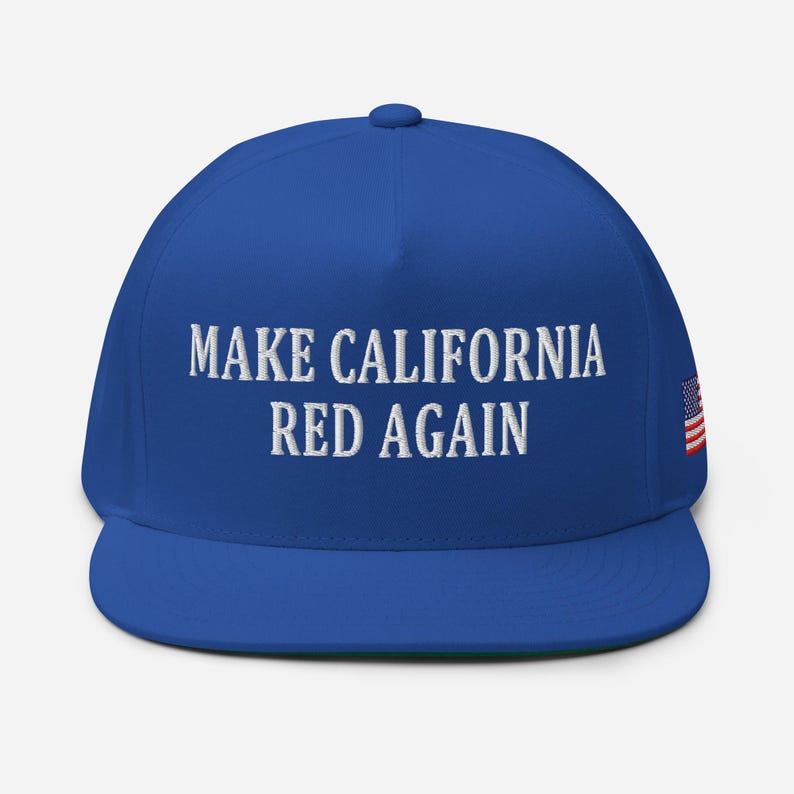 Pro-RepublicanHat red cotton California hat, pro-Trump hat - RAF COLLECTION