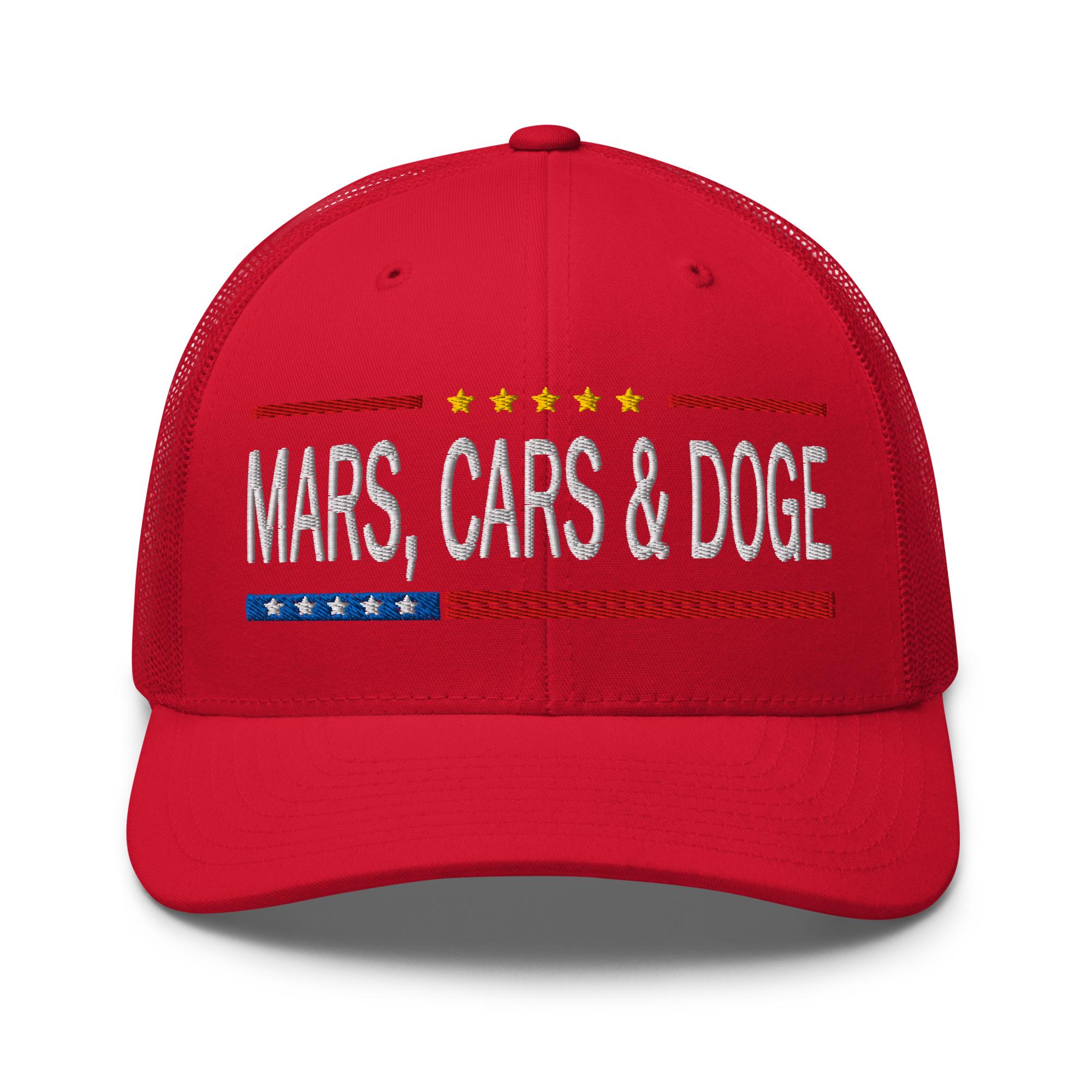 Mars, Cars & DOGE Hat - Cap for Elon Musk Supporters - RAF COLLECTION - Etsy