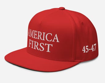 Gorra "America First" - lema de los Patriotas estadounidenses pro-Trump, gorra - COLECCIÓN RAF
