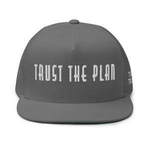 Flat Bill Cap, cotton red hat: Trust the plan - trust Trump - RAF COLLECTION
