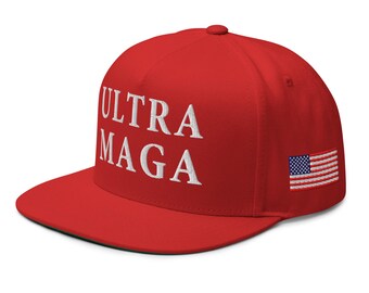 Ultra Maga Pro-Trump, Pro-Republican patriotic hat - RAF COLLECTION