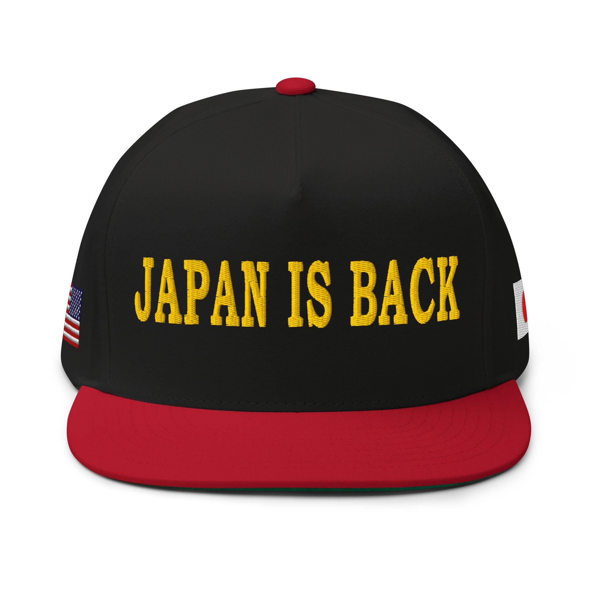 Japan Is Back」刺繍入り帽子（日本とアメリカの国旗付き） - RAF