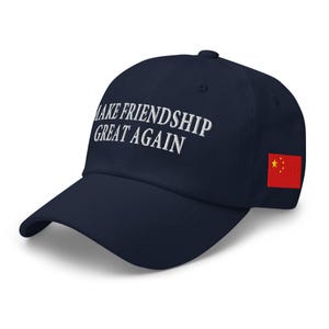 Hat: Make Friendship Great Again - US President Donald J. Trump & Chinese President Xi - RAF COLLECTION