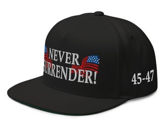 ¡Nunca te rindas! Para los partidarios del presidente Trump. Gorra de EE. UU. - COLECCIÓN RAF