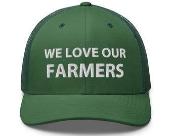 Green farmer hat: We love our farmers! - RAF COLLECTION
