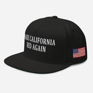 Pro-RepublicanHat red cotton California hat, pro-Trump hat - RAF COLLECTION