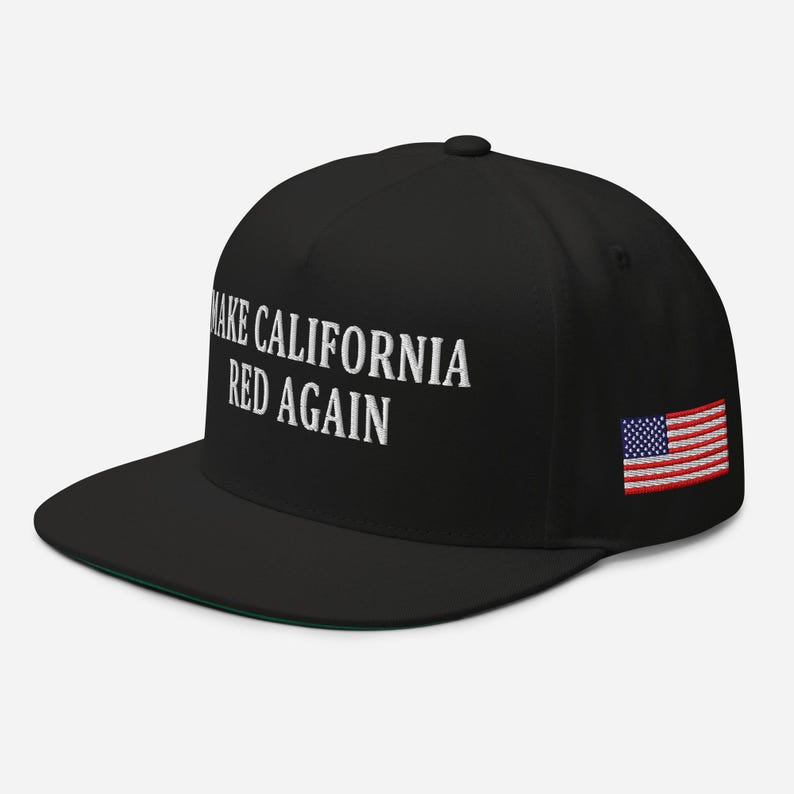 Pro-RepublicanHat red cotton California hat, pro-Trump hat - RAF COLLECTION