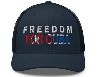 Trucker Cap: Freedom for Cuba, Libre hat - RAF COLLECTION