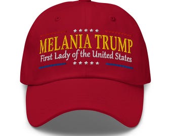 Hat for supporters of Melania Trump, cap First Lady of the United States - RAF COLLECTION