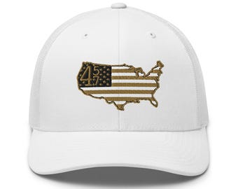 Trump 45 47 fan Hat: Trucker Cap - RAF COLLECTION