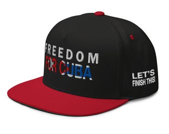 Flat Bill Cap, Hat: Freedom, Cuba, Libre - RAF COLLECTION
