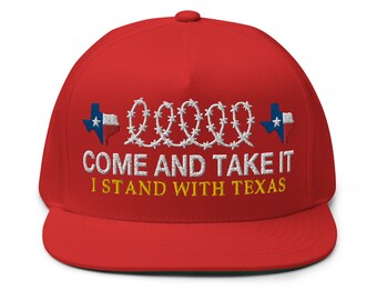 Come and take it - I stand with Texas, embroidered Cap Hat - RAF COLLECTION