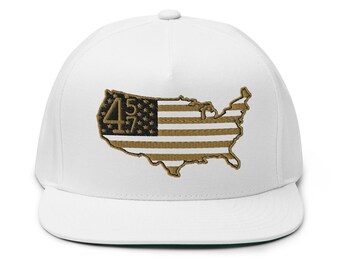 White 45 47 Embroidery Hat - RAF COLLECTION