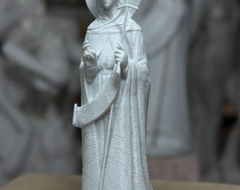 Exclusive souvenir 3D reproduction of the original marble sculpture "The Svyatohirsk Blessed Virgin" - marble color