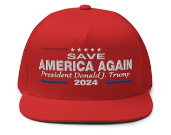 Cap 2024 Save America Again Trump Embroidered Hat - RAF COLLECTION