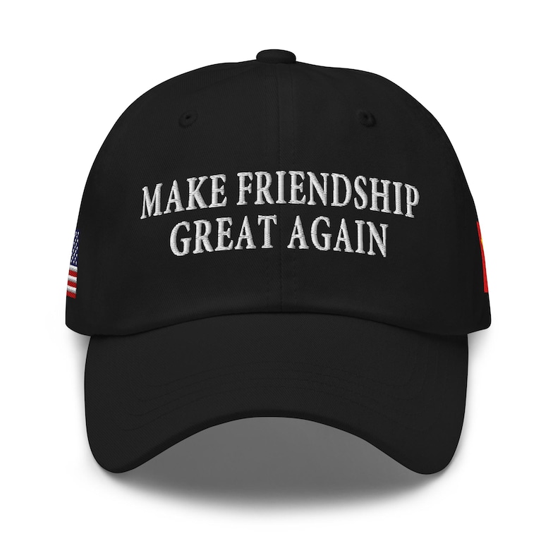 Hat: Make Friendship Great Again - US President Donald J. Trump & Chinese President Xi - RAF COLLECTION