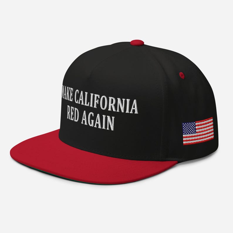 Pro-RepublicanHat red cotton California hat, pro-Trump hat - RAF COLLECTION