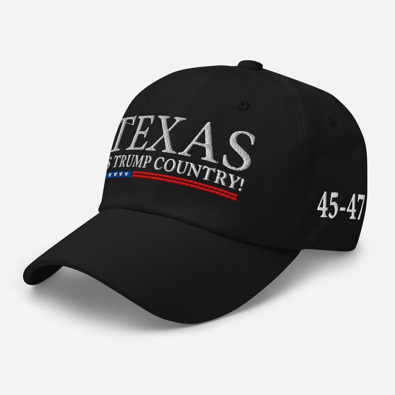 Texas is Trump Country! Red cotton hat for President supporter - RAF COLLECTION