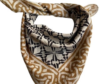 Organic Cotton Bandana Moselle, Bandana Scarf, Paisley Design Scarf, Vibrant Color, High-Quality, Winter Scarf, Unique Design