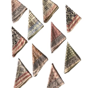 Unique Bulk Bandanas Set of 10 Organic Cotton Bandana Bandana Scarf, Paisley Design Scarf, Vibrant Color, High-Quality