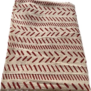 Indischer Block Print, indische Baumwolle, Handgestempelter Druck, Meterware, Indischer Stoff, Peace Block Print Stoff, Näh- und Quiltstoff