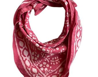 Bandana Moezel van biologisch katoen, Bandana-sjaal, Paisley Design-sjaal, Levendige kleuren, Hoge kwaliteit, Wintersjaal, Uniek ontwerp