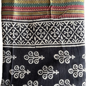 Hand Block Printed Cotton Sarong, Beach Wrap Pareo, Long Scarf, Large Sarong, Cover up, Soft Fabric Scarf, Fashion Shawl Beach Sarong,