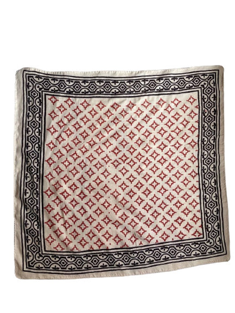 100% Baumwolle Bandanas, Boho Style Baumwolle Halstuch, Boho weiche Baumwolle Bandana, Baumwolle Halstuch, Baumwolle Quadrat Schal Geschenk Taschentuch Bild 2