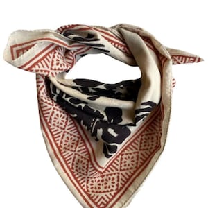 Organic Cotton Bandana Bandana Scarf, Paisley Design Scarf, Vibrant Color, High-Quality, Winter Scarf, Unique Design