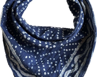 Bandana Moezel van biologisch katoen, Bandana-sjaal, Paisley Design-sjaal, Levendige kleuren, Hoge kwaliteit, Wintersjaal, Uniek ontwerp