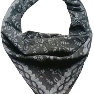 100% Cotton Bandanas, Bohemian Style Cotton Neck Scarf, Boho Soft Cotton Bandana, Cotton Neckerchief, Cotton Square Scarf gift handkerchief