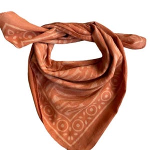 Pañuelo de algodón, pañuelo cuadrado de algodón, pañuelo para hombre y mujer, pañuelo de algodón marrón, pañuelo cuadrado de algodón, pañuelo occidental para perro,