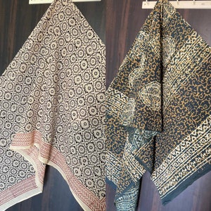 Sarong wholesale, Set of 2 Hand Block Printed Cotton Sarong, Pack of Two sarongs Beach Wrap Pareo, Long Scarf, Large Sarong, Cover up.