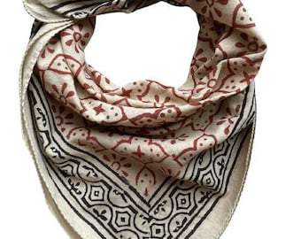 Bandana en coton biologique Moselle, Foulard Bandana, Foulard Paisley Design, Couleur Vibrante, Haute Qualité, Foulard d'hiver, Design Unique