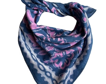 Organic Cotton Bandana Moselle, Bandana Scarf, Paisley Design Scarf, Vibrant Color, High-Quality, Winter Scarf, Unique Design